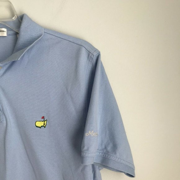 Master's Collection Blue Short Sleeve Polo Augusta - Picture 4 of 5